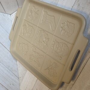 Vintage Traditional Scottish Shortbread Baking Cookie Pan Christmas Theme
